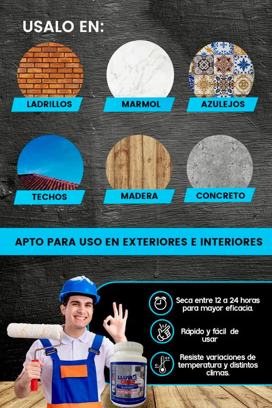 2X1 GALON Lluvia cero ®  Sellador impermeabilizante💦