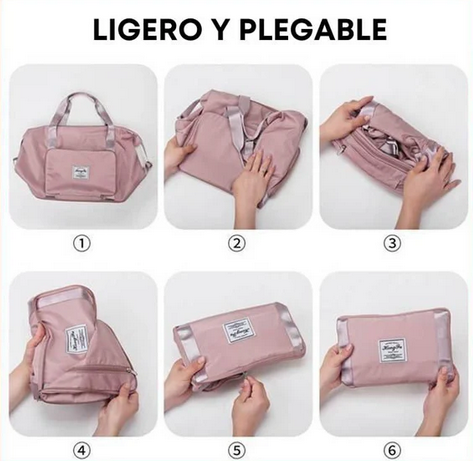 🎒3 en 1 BOLSA DE VIAJE PLEGABLE Y EXPANDIBLE