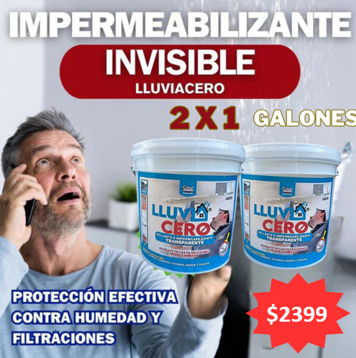 2X1 GALON Lluvia cero ®  Sellador impermeabilizante💦