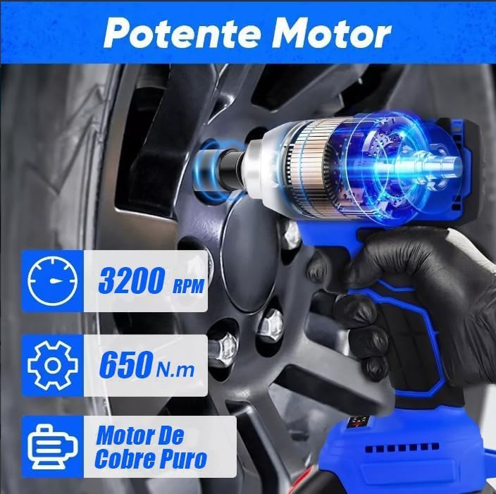 Pistola Impacto Ruedas Fácil 2 BATERIAS