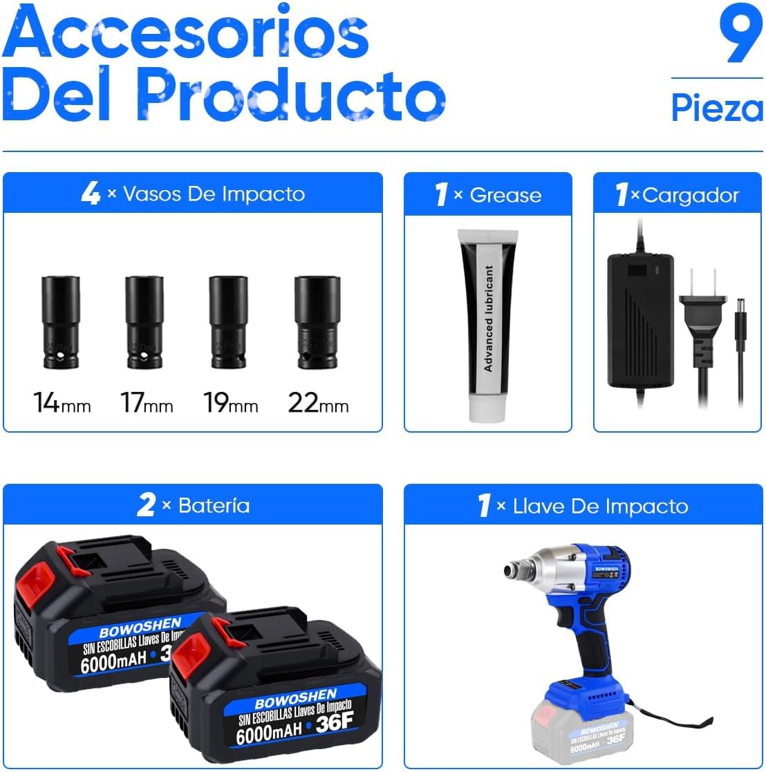 Pistola Impacto Ruedas Fácil 2 BATERIAS