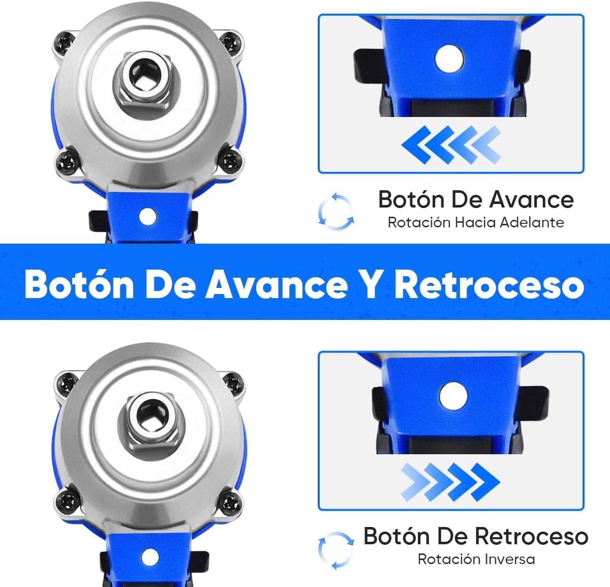 Pistola Impacto Ruedas Fácil 2 BATERIAS