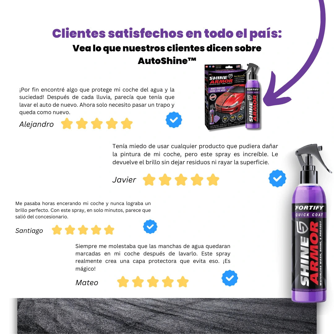 2x1 AutoShine™ - Spray Premium Cerámico CERA RESTAURADORA